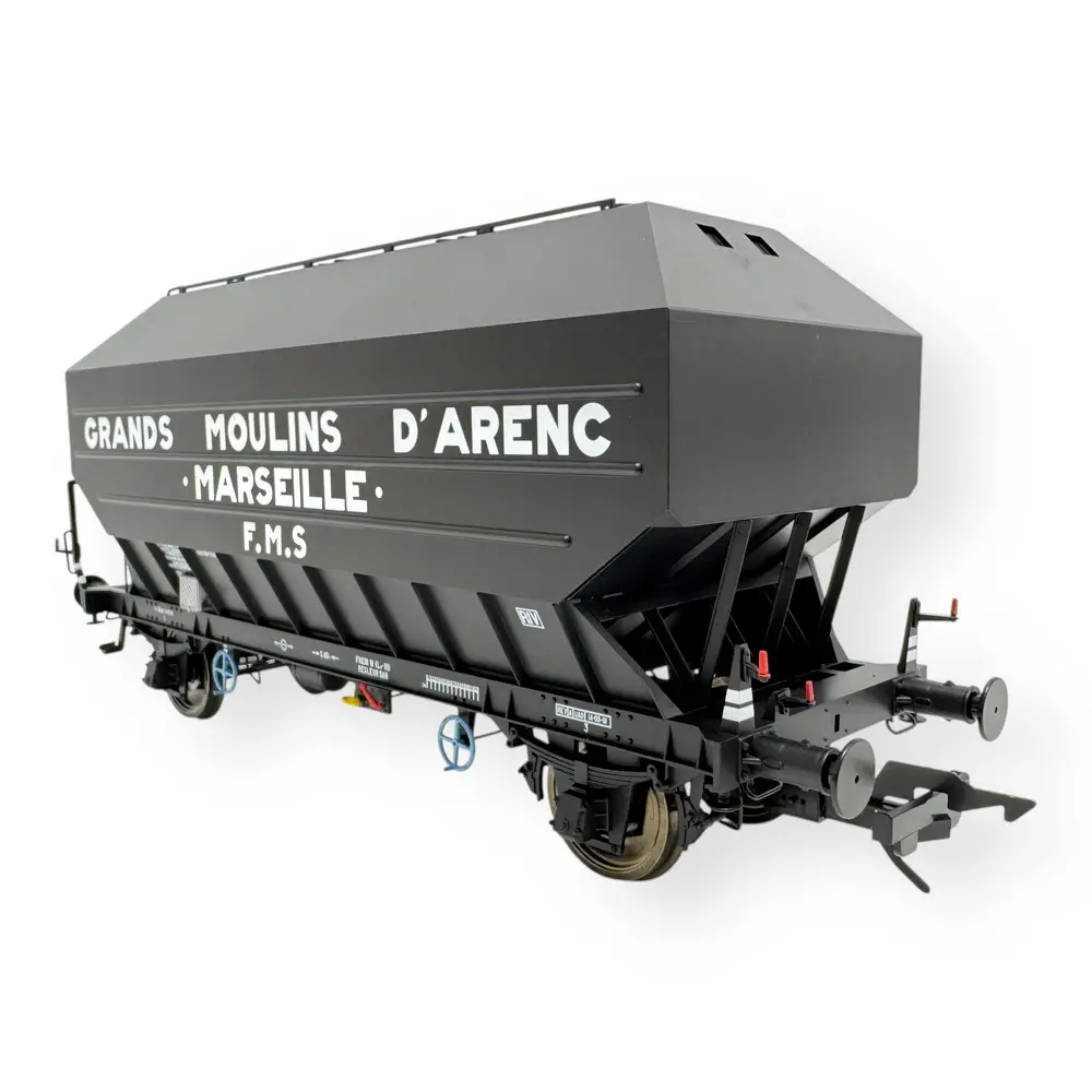 Wagon céréalier B. Richard Grand Moulins d'Arenc - Rail 43 433014 - O 1/43 - SNCF - Ep III - 2R - 2
