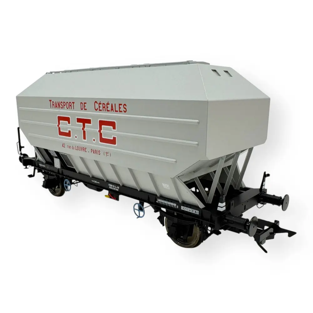 Wagon céréalier B. Richard CTC gris clair - Rail 43 433011/4 - O 1/43 - SNCF - Ep IV - 2R - 2