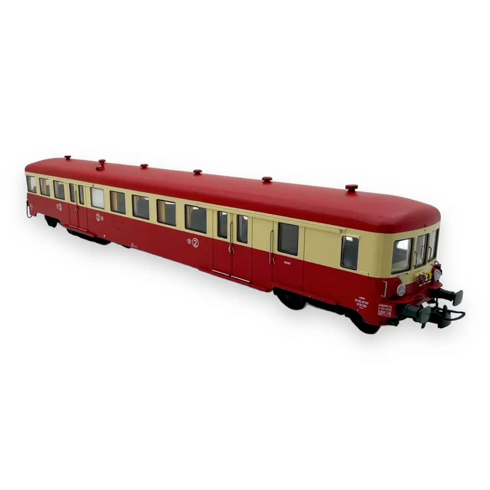 Remorque renforcée d'autorail ZR BD 27107 - R37 HO41258 - HO 1/87 - SNCF - IV - Analogique - 2R - 2