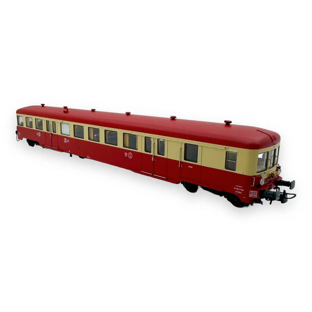 Remorque renforcée d'autorail ZRABDX 17201 - R37 HO41257 - HO 1/87 - SNCF - Ep IV - Analogique - 2R - 2