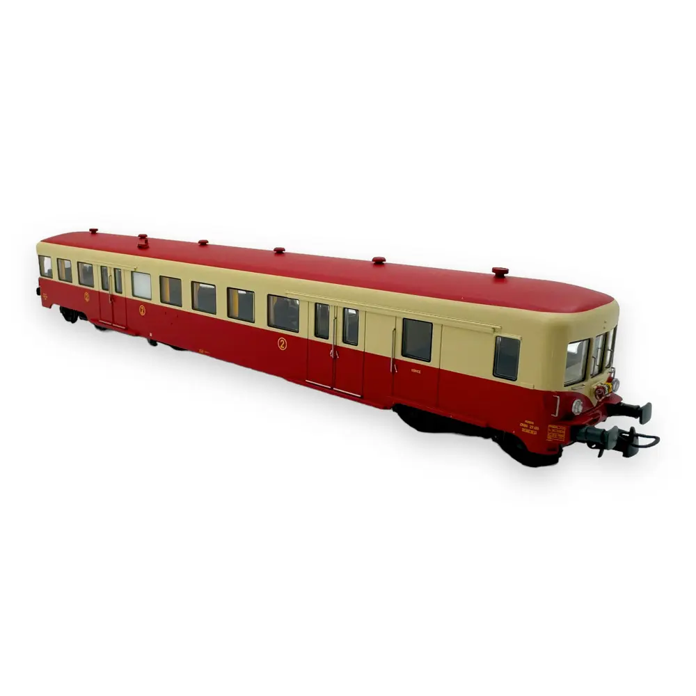 Remorque renforcée d'autorail ZR BD 27135 - R37 HO41264 - HO 1/87 - SNCF - IV - Analogique - 2R - 2
