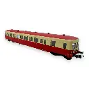 Remorque renforcée d'autorail ZR BD 27135 - R37 HO41264 - HO 1/87 - SNCF - IV - Analogique - 2R - 2
