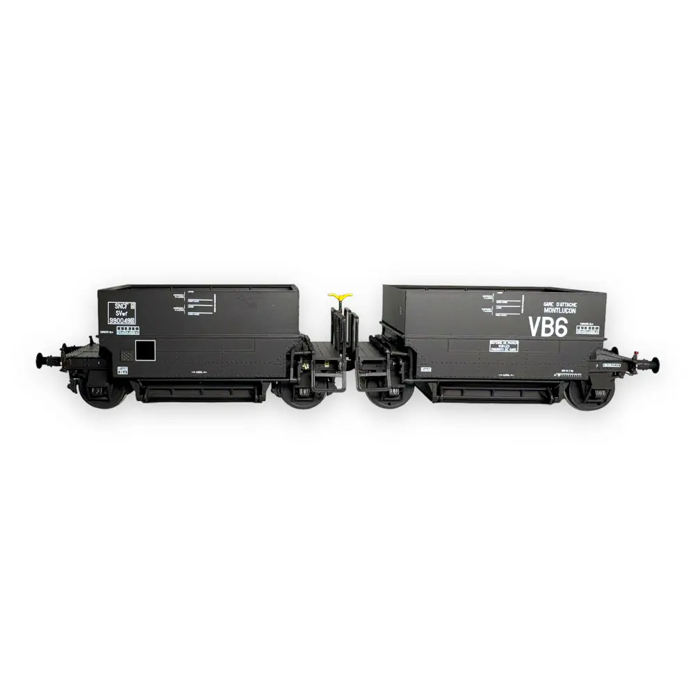 Wagon couplage ballast Montluçon - R37 43106 - HO 1/87 - SNCF - EP IIIb  - 3