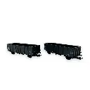 Set de 2 wagons tombereaux "Villach" - R37-HOP43003C - HO 1/87 - SNCF - Ep III - 2R - 2