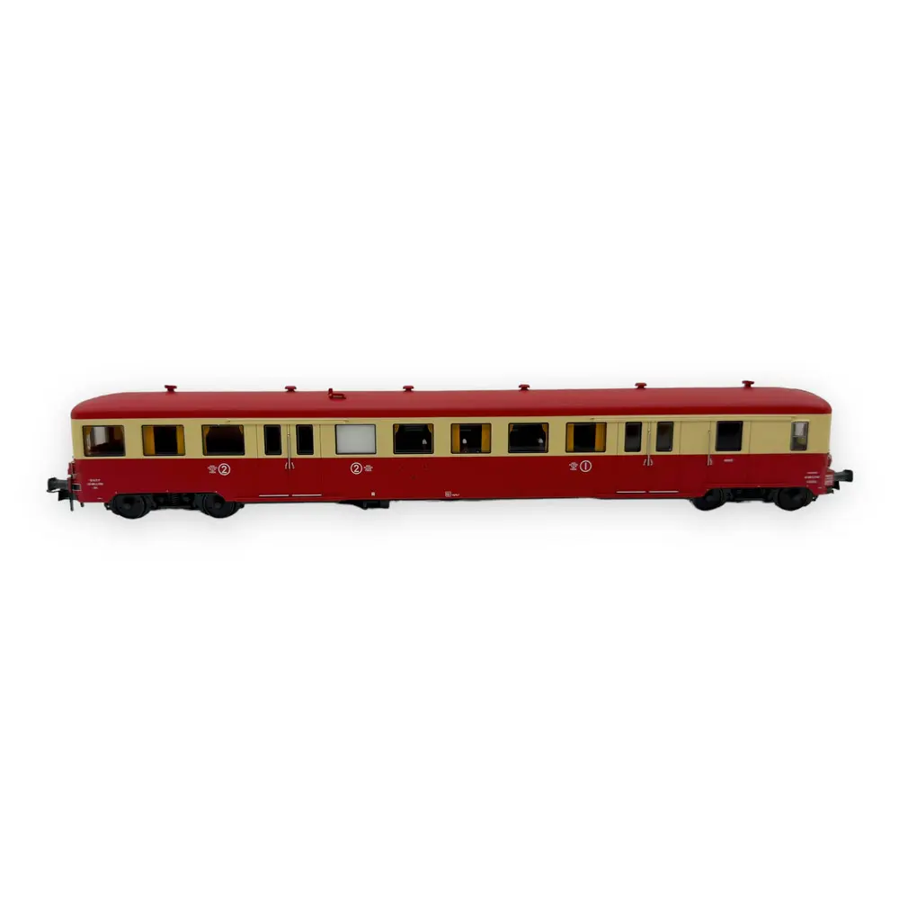 Remorque renforcée d'autorail ZRABDX 17201 - R37 HO41257 - HO 1/87 - SNCF - Ep IV - Analogique - 2R - 3