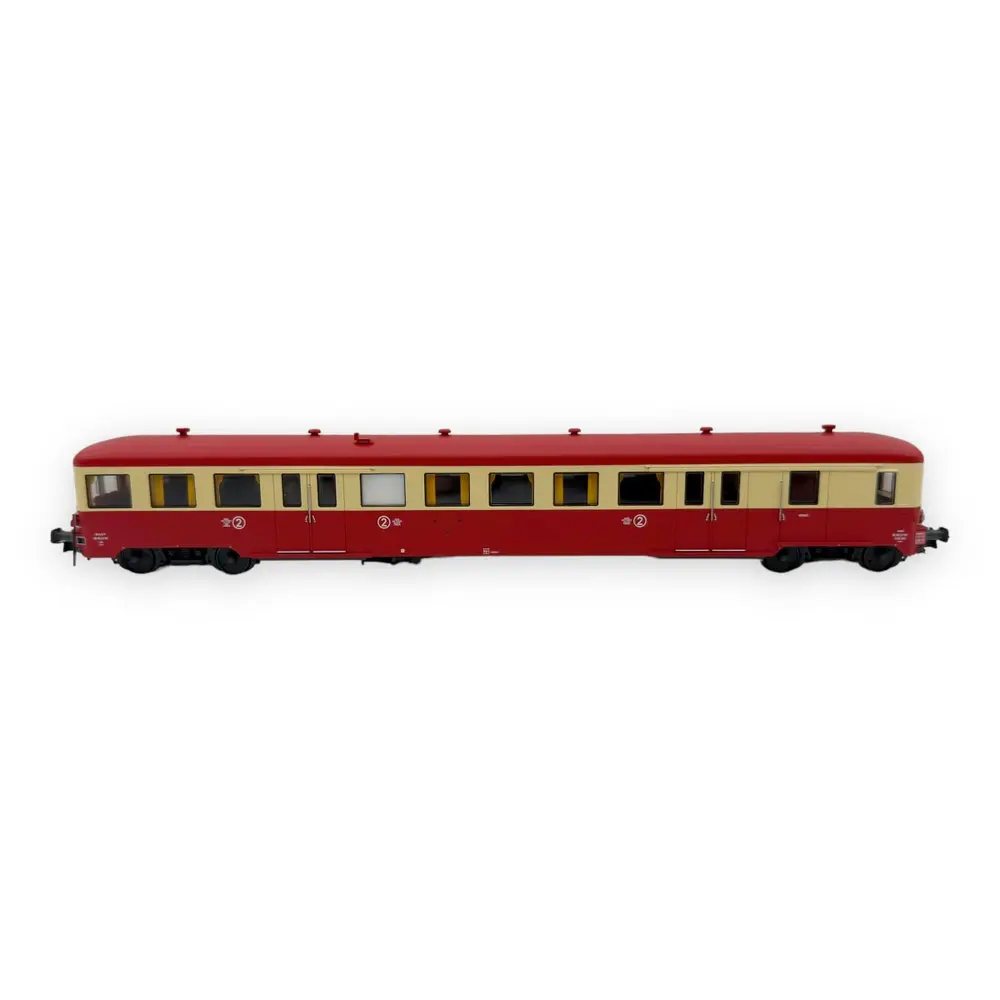 Remorque renforcée d'autorail ZR BD 27107 - R37 HO41258DCC - HO 1/87 - SNCF - IV - Digital - 3