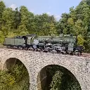 Locomotive à vapeur 231 D 154 - Verte - Ree modeles MB134SAC  - PLM - HO 1/87 - 4