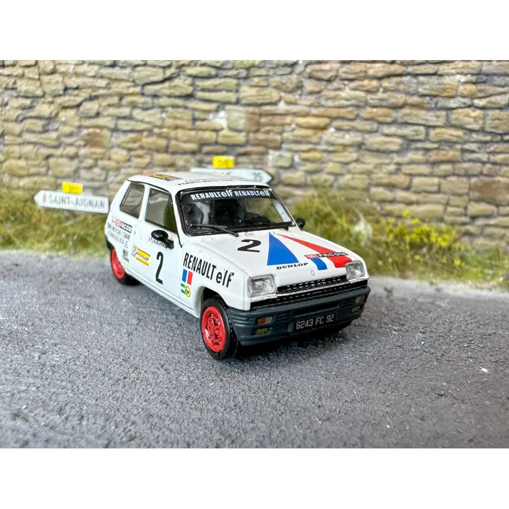 Voiture Renault R5 Alpine Turbo Coupé - REE MODELES - HO 1/87 - SPORT JP. LAJOURNADE - 5