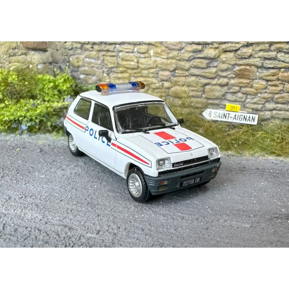 Voiture Renault R5 Alpine Turbo - REE MODELES CB167 - HO 1/87 - POLICE - 4
