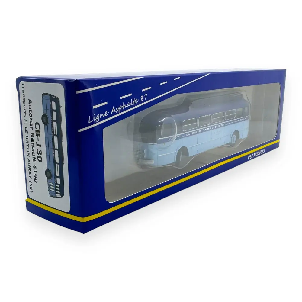 Autocar Renault R4190 "Auray" Bleu - REE MODELES CB130 - HO 1/87 - EP III - 4