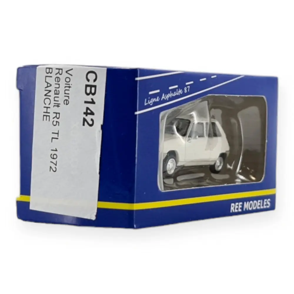 Voiture Renault R5 TL 1972 Blanche - REE MODELES CB 142 - HO 1/87 - 2