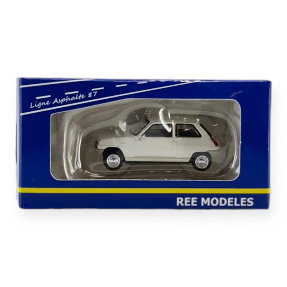  Voiture Renault R5 TL 1972 Blanche - REE MODELES CB 142 - HO 1/87 - 3