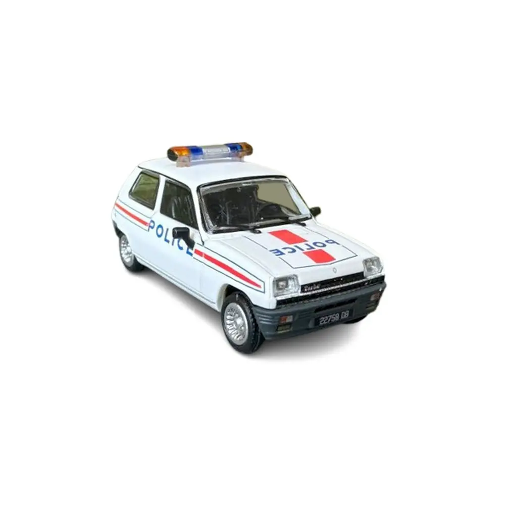 Voiture Renault R5 Alpine Turbo - REE MODELES CB167 - HO 1/87 - POLICE - 2