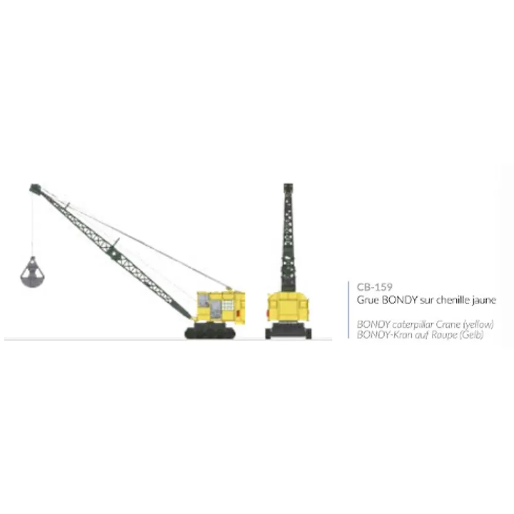 Grue Bondy sur chenille jaune - Ree Modèles CB159 - HO 1/87 - 2
