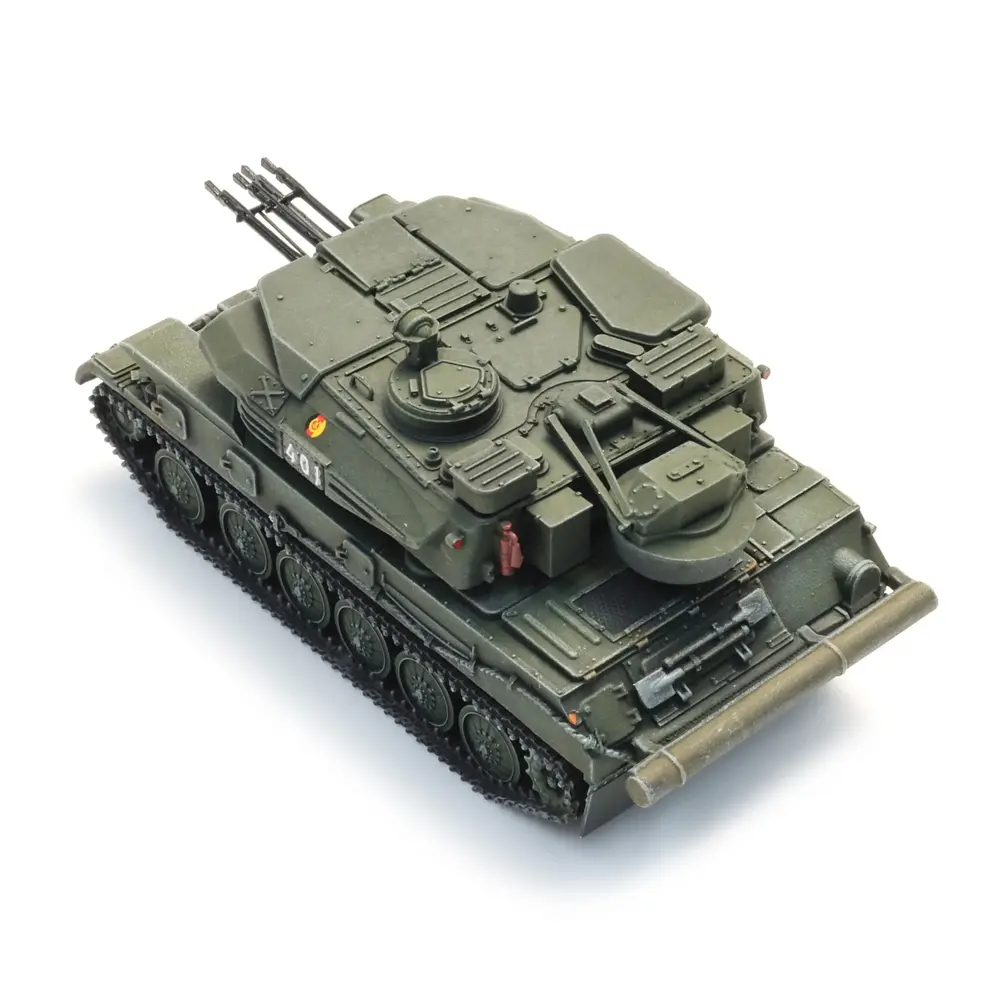 ZSU 23-4 Shilka sur wagon de transport - ARTITEC 6870726 - HO 1/87 - 3
