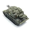 ZSU 23-4 Shilka sur wagon de transport - ARTITEC 6870726 - HO 1/87 - 3