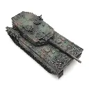 Leopard 2A4 Flecktarnung sur wagon  - ARTITEC 6870186 - HO 1/87 - 3