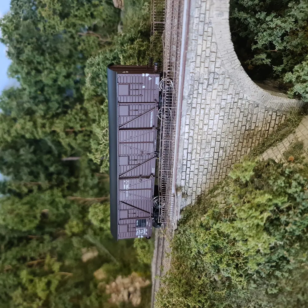 Wagon TP Couvert marron - REE Modèles WB775 - HO 1/87 - EP II - 5