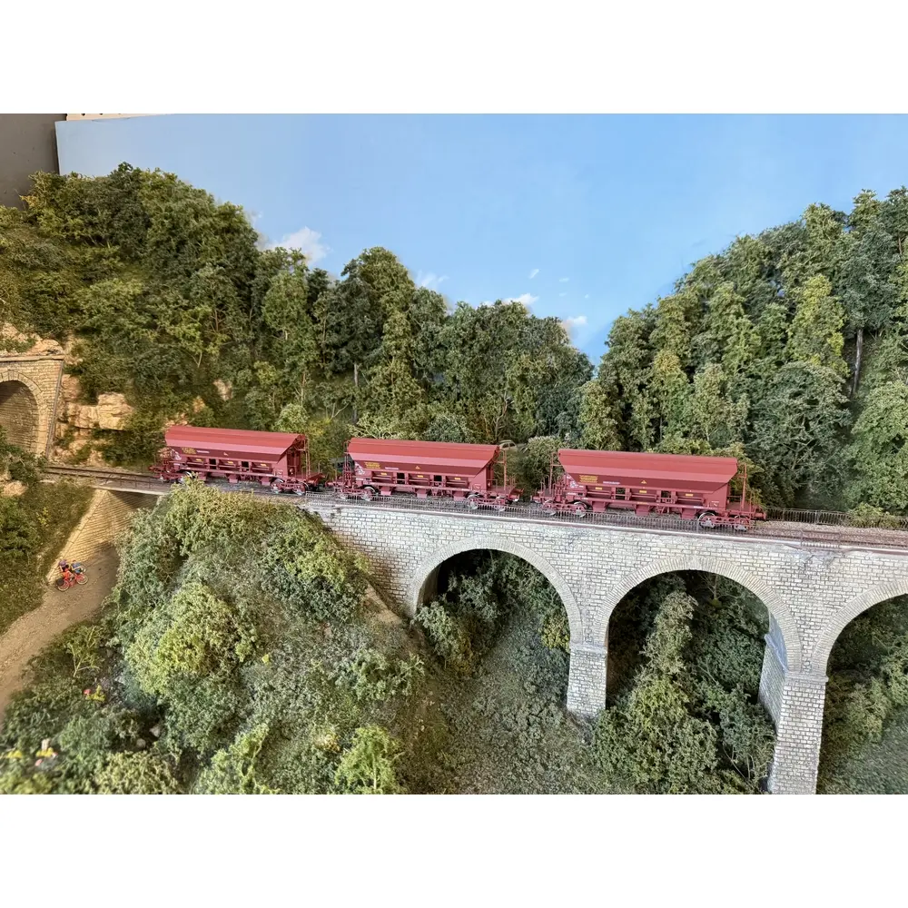 Set 3 Wagons Trémie T8 Tadkks REE Modèles WB844 - HO 1/87 - SNCF - EP IV-V - 5