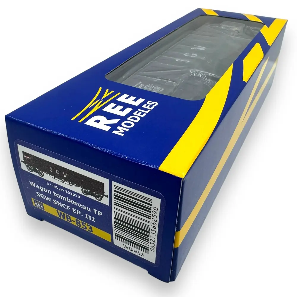 Wagon tombereau TP SGW - Ree Modèles WB853 - HO 1/87 - SNCF - Ep III - 2R  - 4