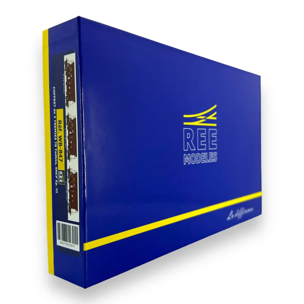 Set 3 Wagons Trémie T8 Tadkks REE Modèles WB847 - HO 1/87 - SNCF - EP VI - 4