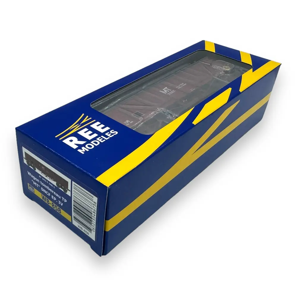 Wagon TP Tombereau MT - REE MODELES WB858 - HO : 1/87 - SNCF - EP. IV - 2R - 4