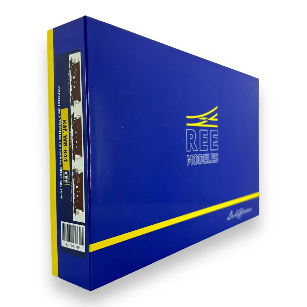 Set 3 Wagons Trémie T8 Tadkks REE Modèles WB844 - HO 1/87 - SNCF - EP IV-V - 4