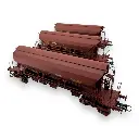 Set 3 Wagons Trémie T8 Tadkks REE Modèles WB847 - HO 1/87 - SNCF - EP VI - 2