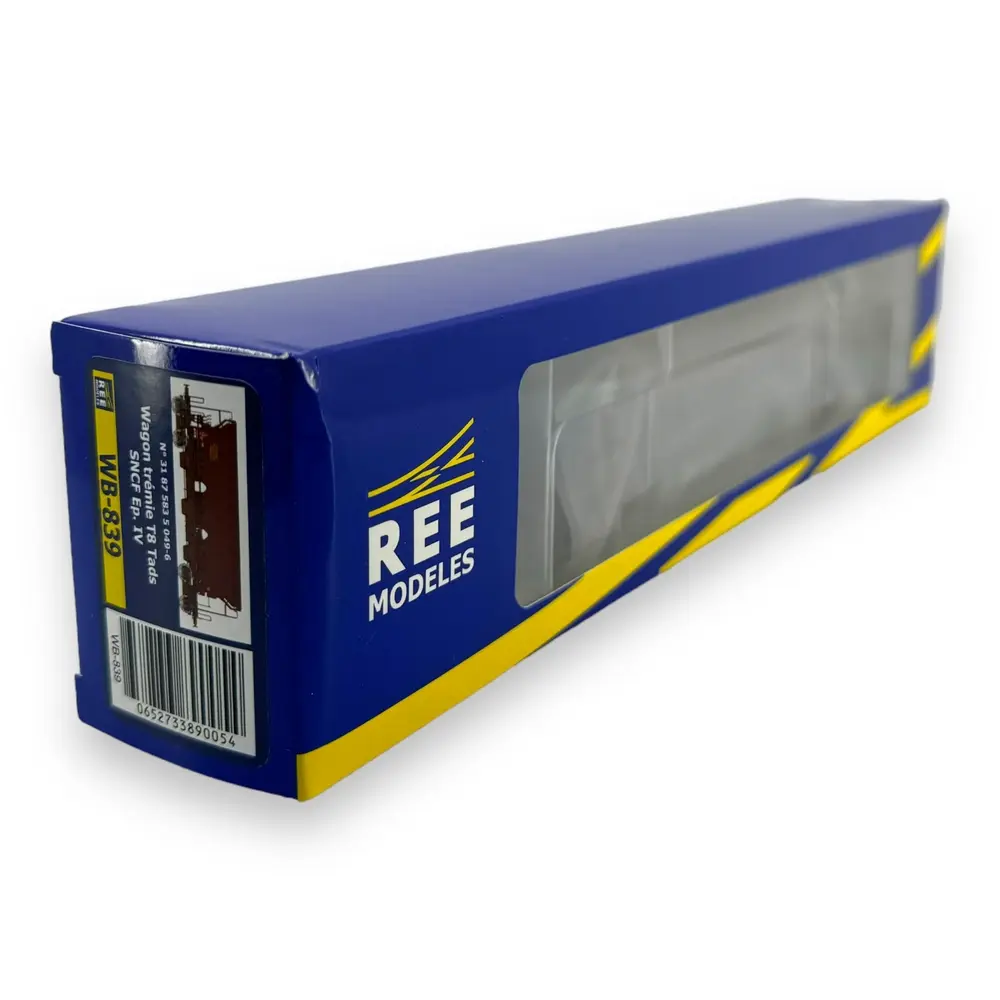Wagon Trémie T8 Tads REE Modèles WB839 - HO 1/87 - SNCF - EP IV - 4