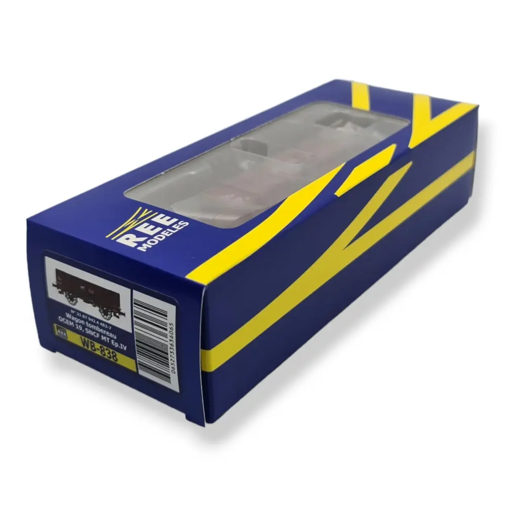 Wagon Tombereau OCEM 19 - REE Modèles WB838 - HO 1/87 - SNCF - EP IV - 4