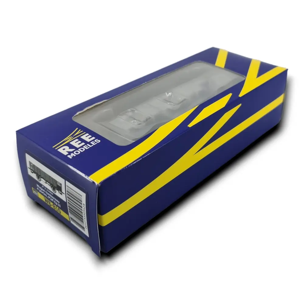 Wagon tombereau de la PLM avec 4 portes en bois gris, REE Modèles WB810 - HO 1/87e - 3