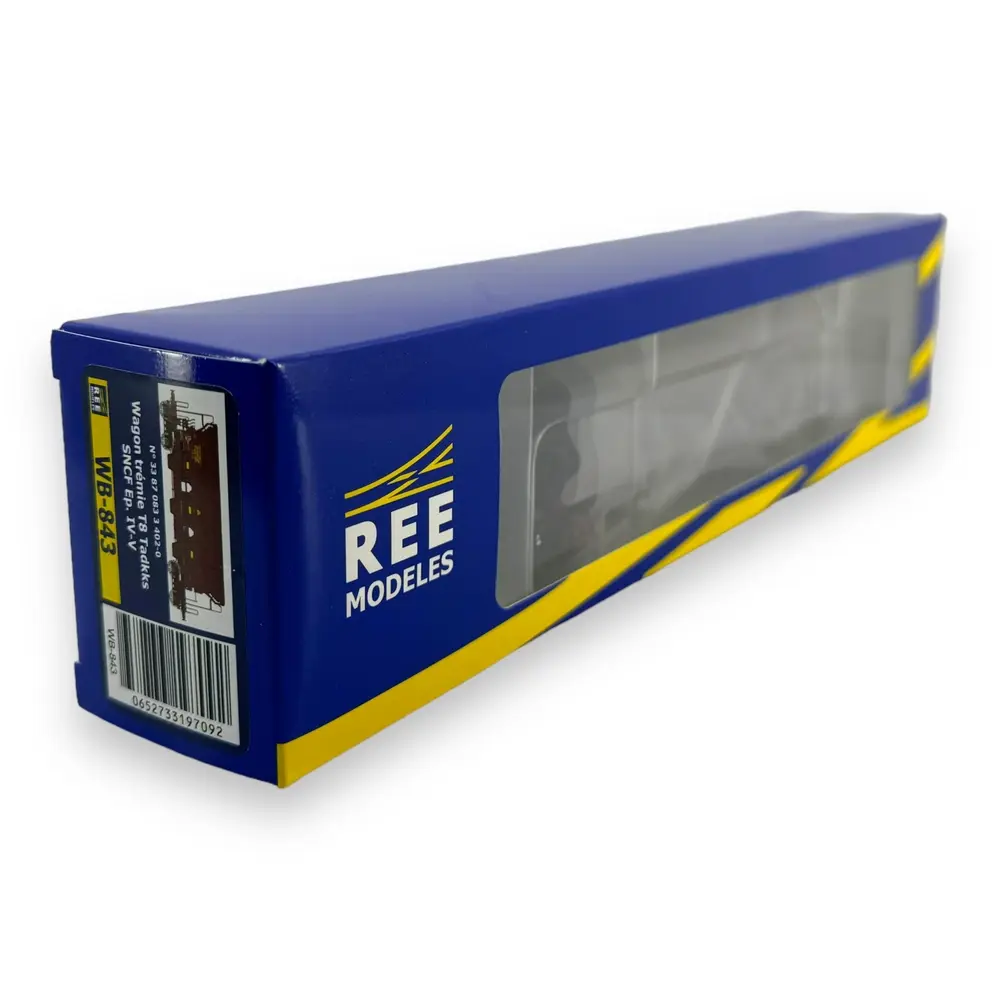 Wagon Trémie T8 Tadkks - REE Modèles WB843 - HO 1/87 - SNCF - EP IV-V - 4