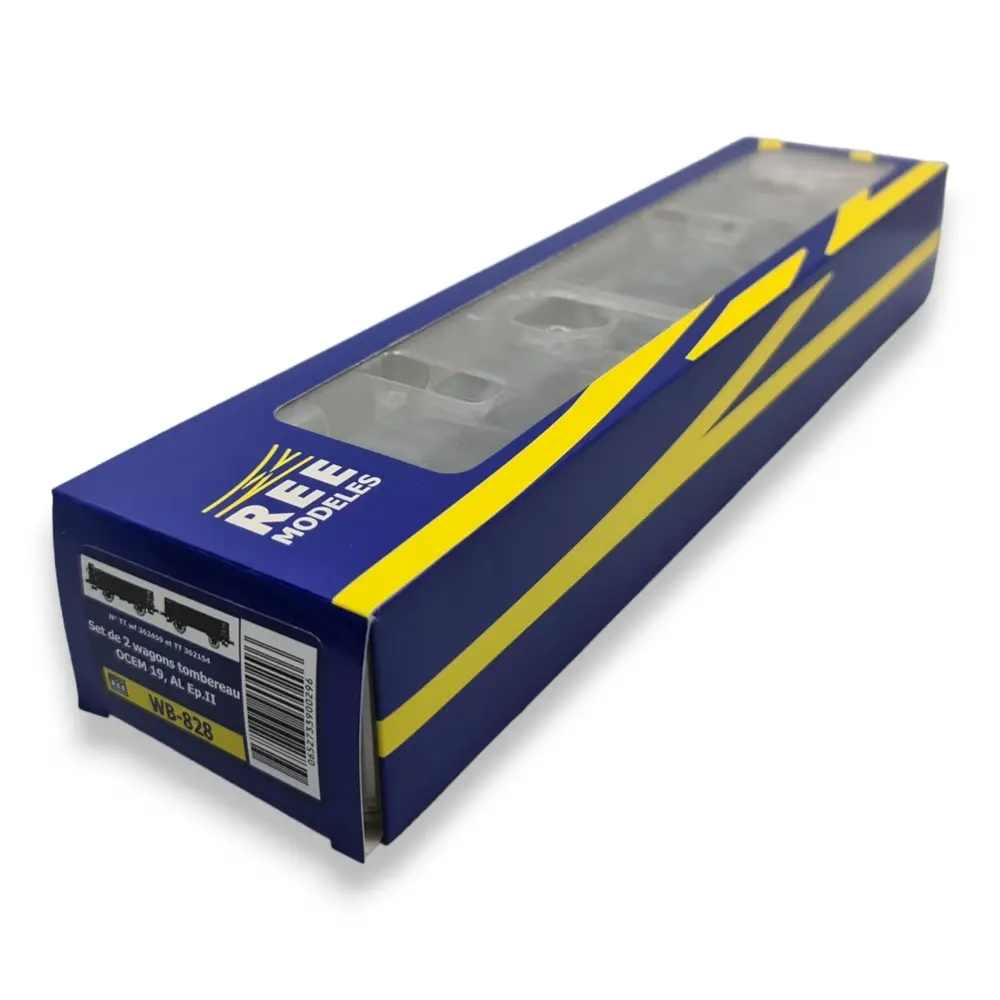 Pack 2 wagons tombereaux OCEM 19 REE Modèles WB828 - HO 1/87 - 4