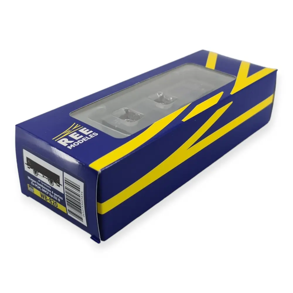 Wagon tombereau 4 portes ex-PLM, SNCF, REE Modèles WB-820, HO 1/87e - 3