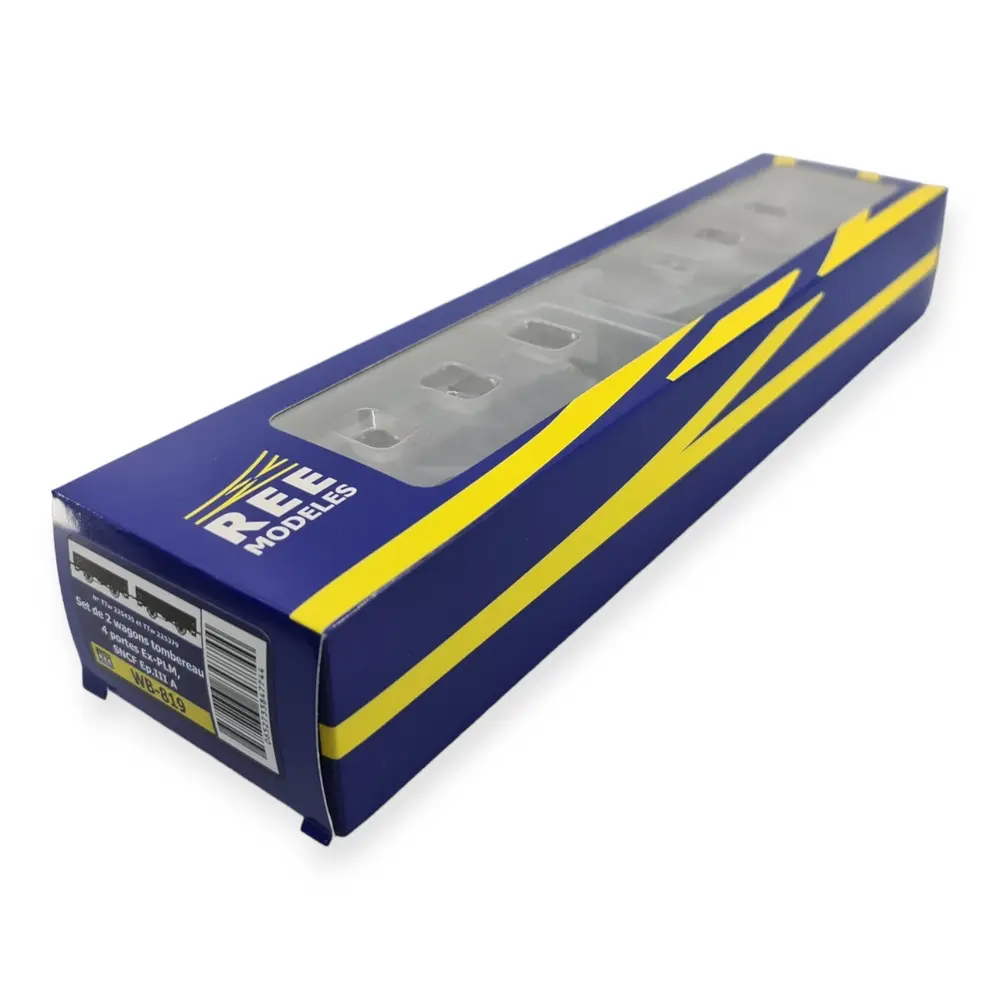 Wagons tombereau 4 portes ex-PLM, SNCF, REE Modèles WB-819, HO 1/87e - 3