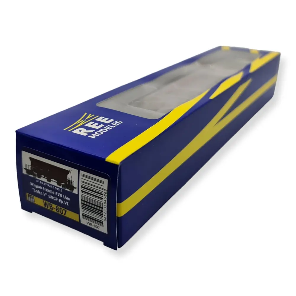 Wagon trémie F70 UAS REE Modèles WB807 - HO 1/87 - SNCF - EP V/VI - 4