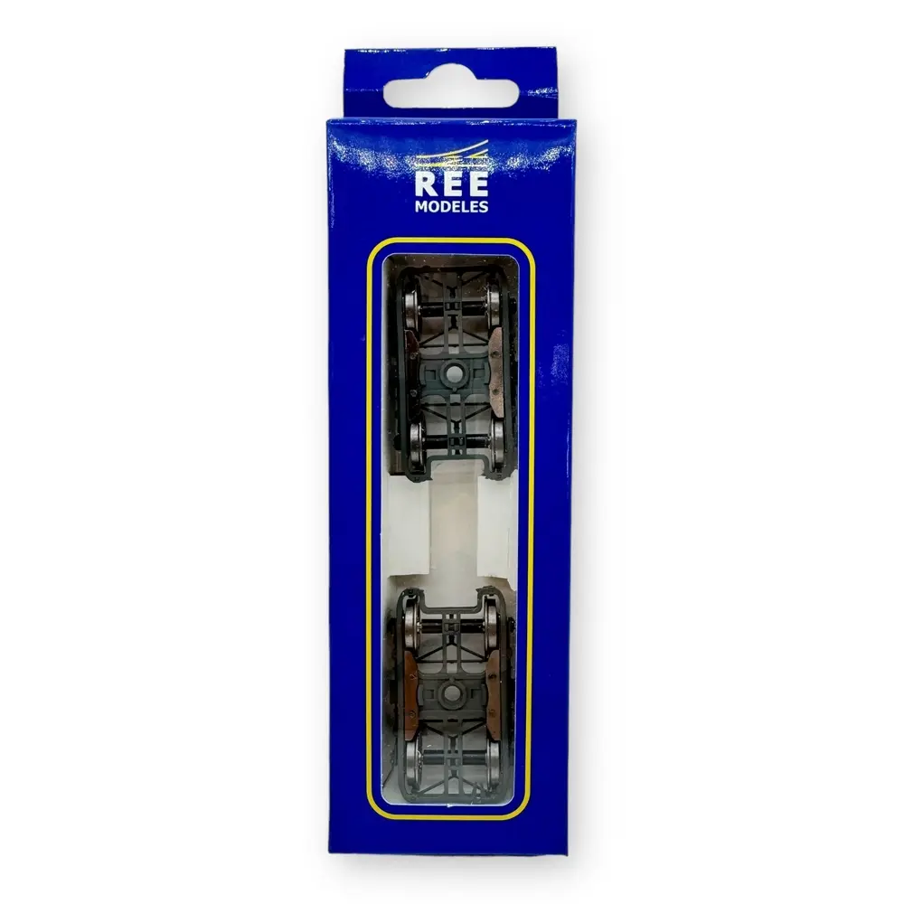 Set de deux bogies PLM type D - Noir - REE Modèles XB112E02 - 4