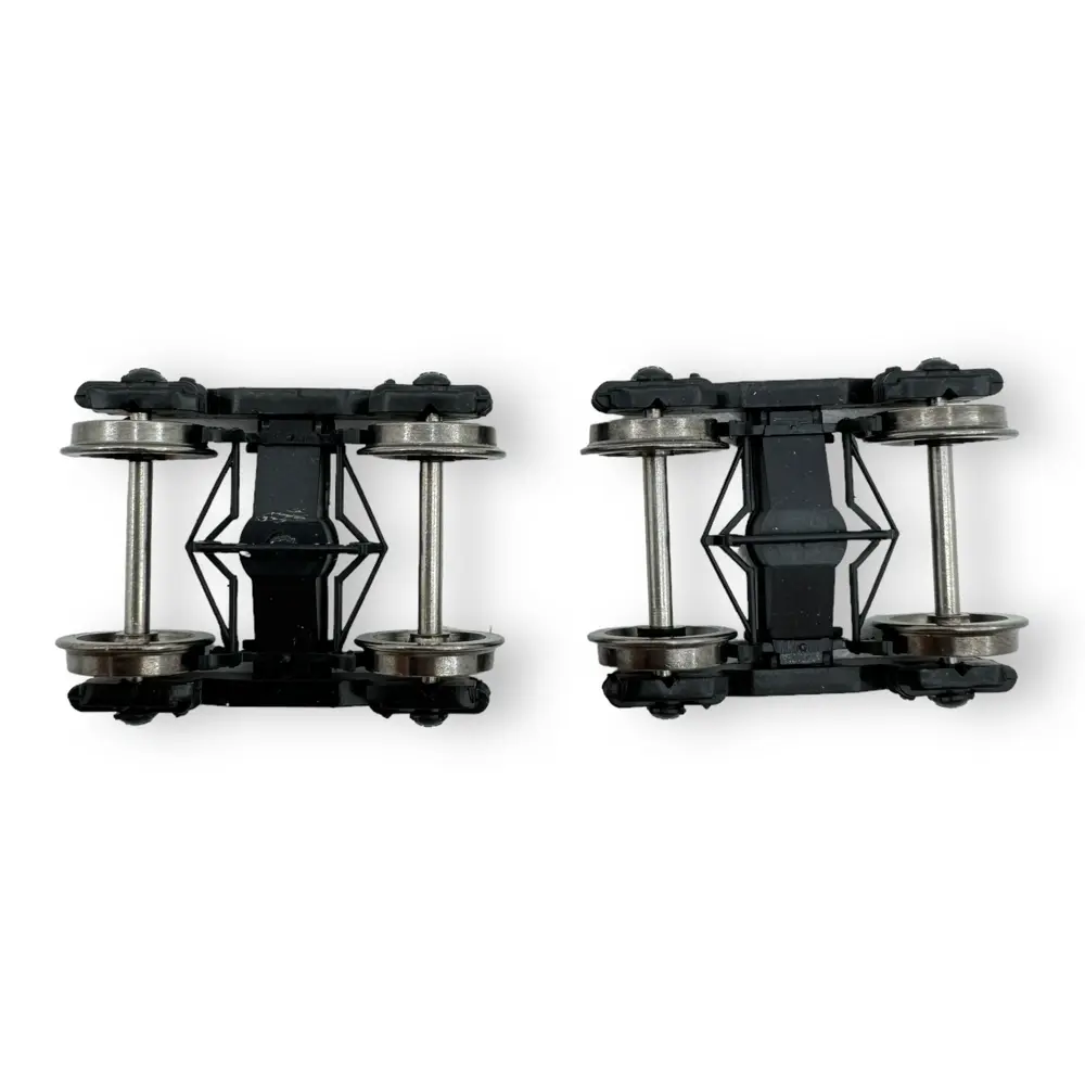 Set de deux bogies Y23 A - 4 boites SKF - Noir - REE Modèles XB102B01 - 3