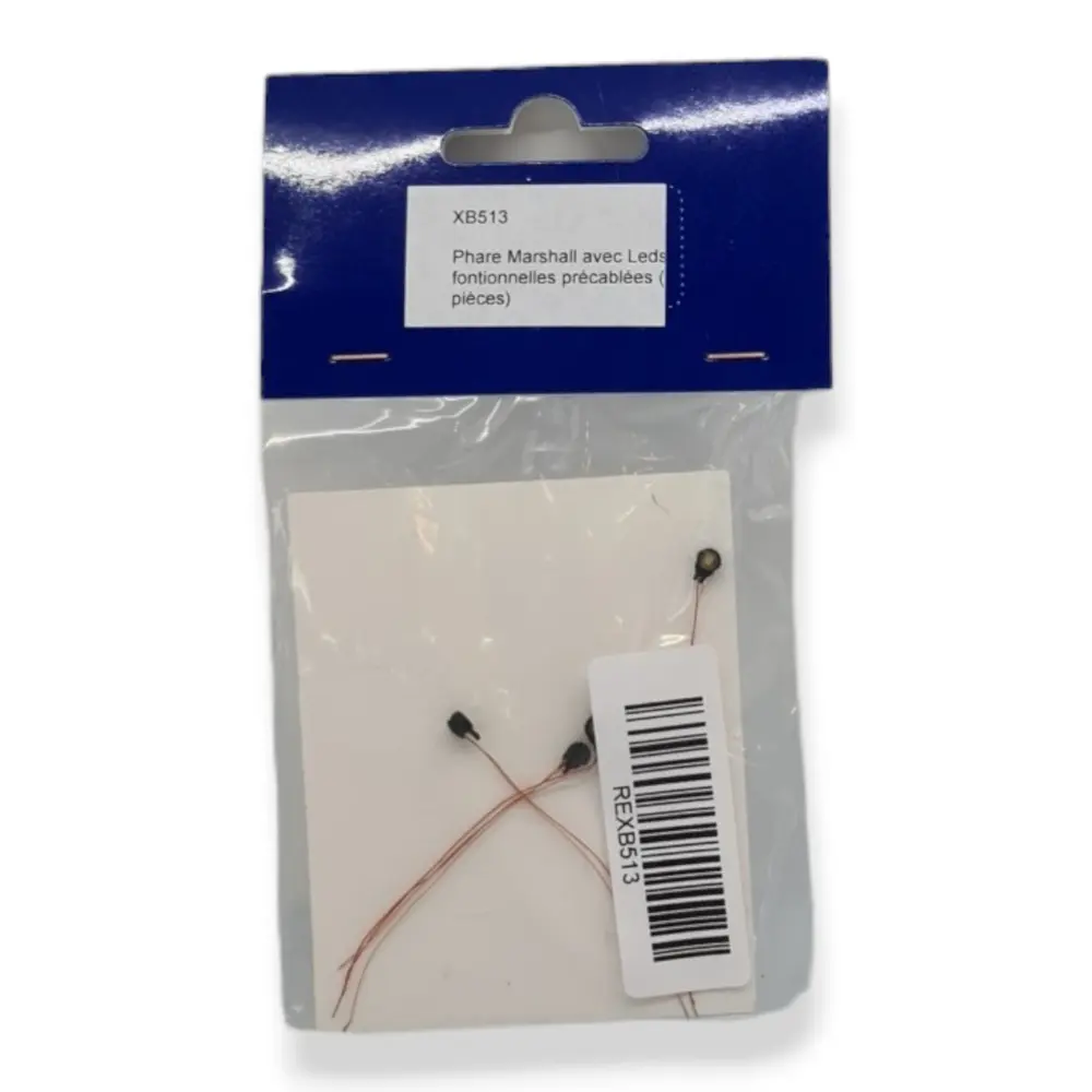 Sachet de 4 phares Marshall avec Leds - Ree modeles XB513 - HO 1/87 - 2