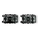Set de deux bogies PLM type D balancier coudé - Noir - REE Modèles XB112D01 - 3
