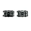 Set de deux bogies PLM type D - Noir - REE Modèles XB112E01 - 3