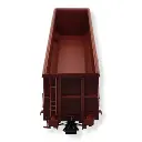 Wagon tombereau FAS rouge 606 "E 74" REE MODELES WBSE013 - SNCF - HO 1/87 - 3