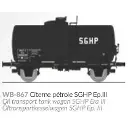 Wagon citerne pétrole SGHP - Ree Modèles WB867 - HO 1/87 - SNCF - Ep III - 2R - 2