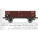 Wagon tombereau Ludwigshafen caisse métallique N°35 016 Om - Ree Modèles WB929 - HO 1/87 - DR - Ep III - 2R - 2