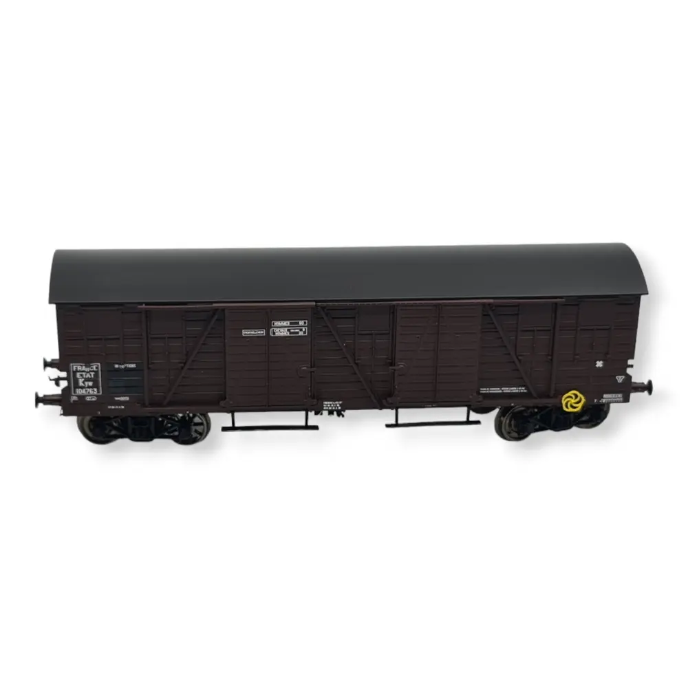 Wagon TP Couvert marron - REE Modèles WB775 - HO 1/87 - EP II - 3