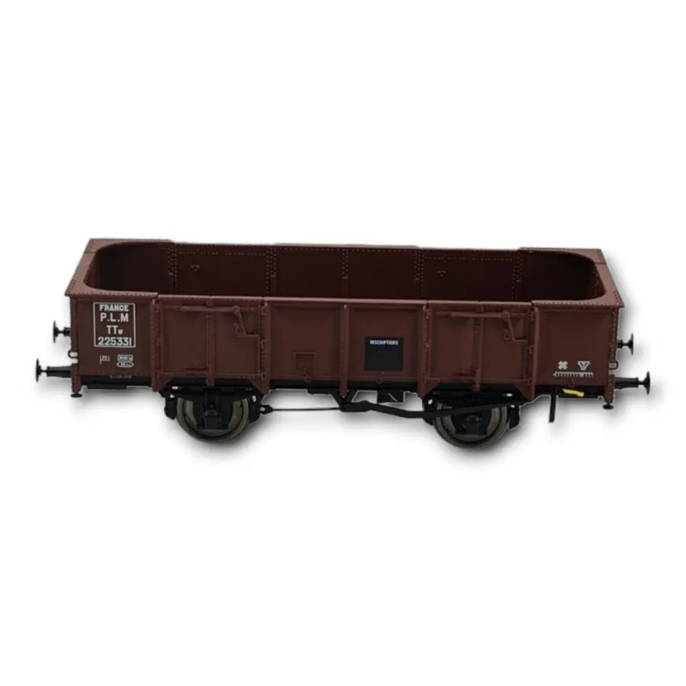 Wagon tombereau de la PLM à 4 portes, tôle rouge sidéros, REE Modèles WB-815, HO 1/87e - 4
