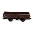 Wagon tombereau de la PLM à 4 portes, tôle rouge sidéros, REE Modèles WB-815, HO 1/87e - 4