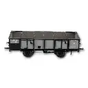 Wagon tombereau tôlé gris, ferrures noires, REE Modèles WB-816, HO 1/87e - 4