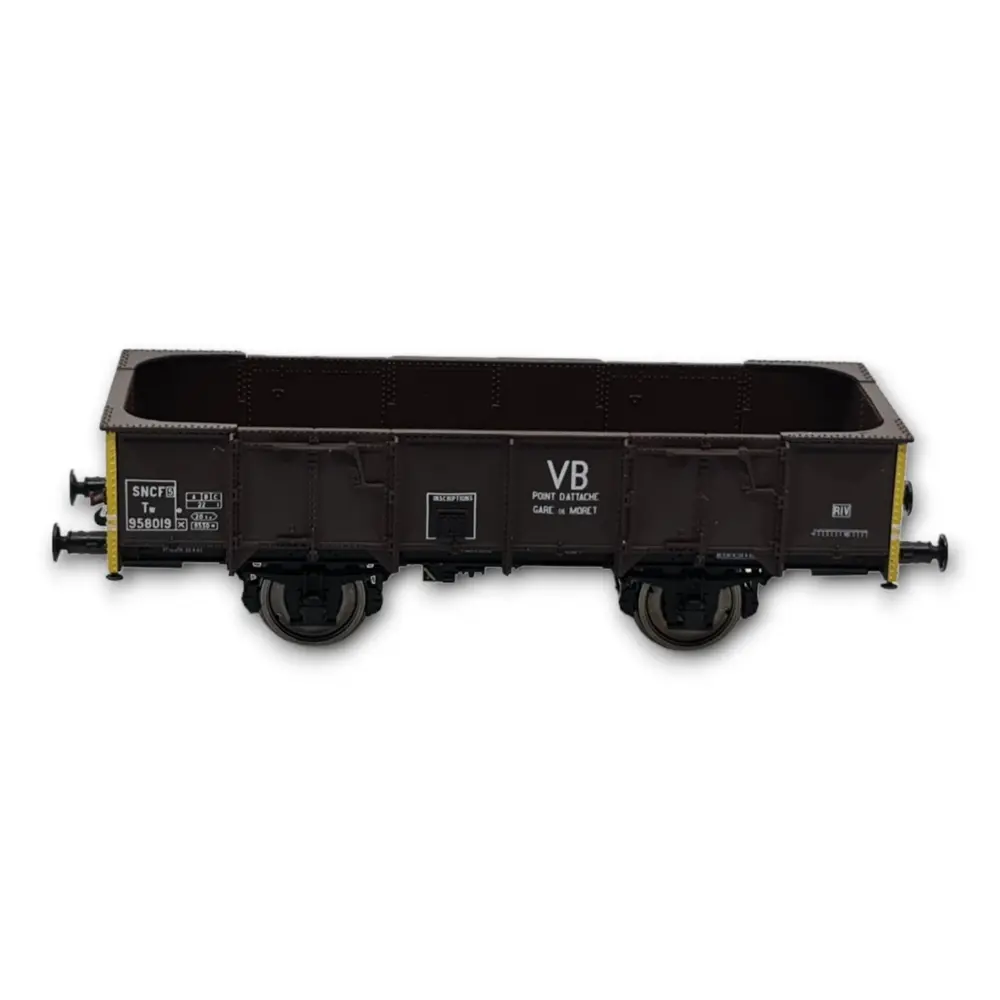 Wagons tombereau 4 portes ex-PLM, SNCF, REE Modèles WB-823, HO 1/87e - 4