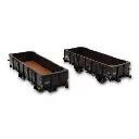 Wagons tombereau 4 portes ex-PLM, SNCF, REE Modèles WB-822, HO 1/87e - 2